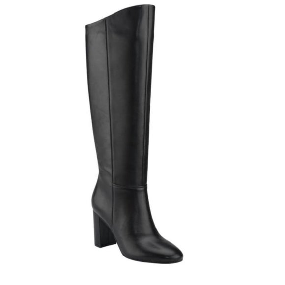 Calvin Klein Women's Almay Tall Knee Dress Boots Black Size 10M NWD - Picture 1 of 4